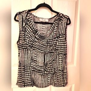 Sleeveless cowl neck top